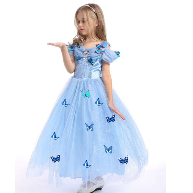 Baige best-seller bébé fille vêtements enfants cosplay princesse elsa anna mode fille costume vêtements enfants robe longue