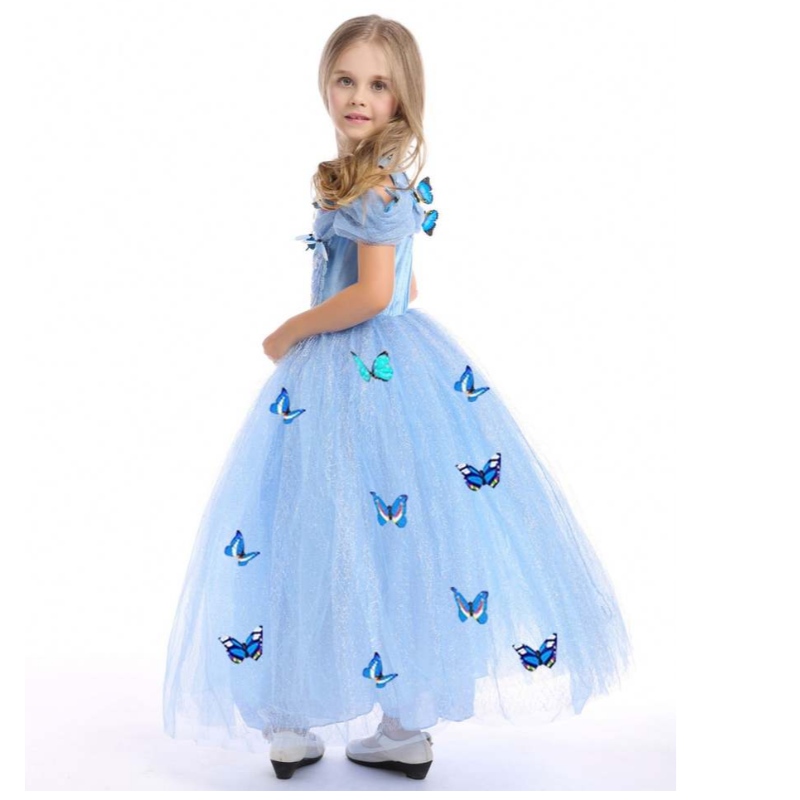 Baige best-seller bébé fille vêtements enfants cosplay princesse elsa anna mode fille costume vêtements enfants robe longue