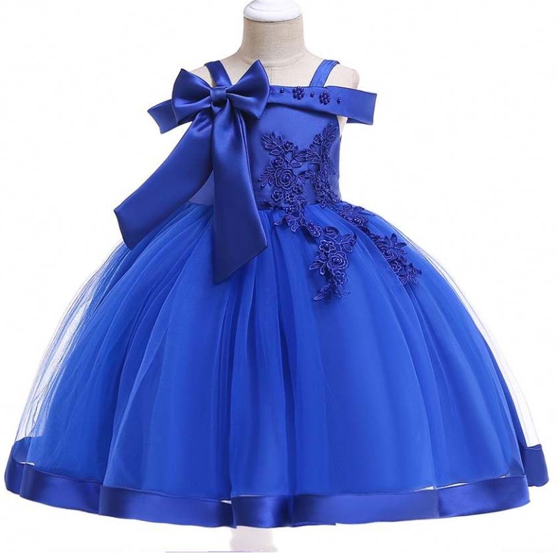 Baige New Fashion Flower Girls Robes Princess Toddler Girls Vêtements Baby Princess Dress Party Birthday Wedding