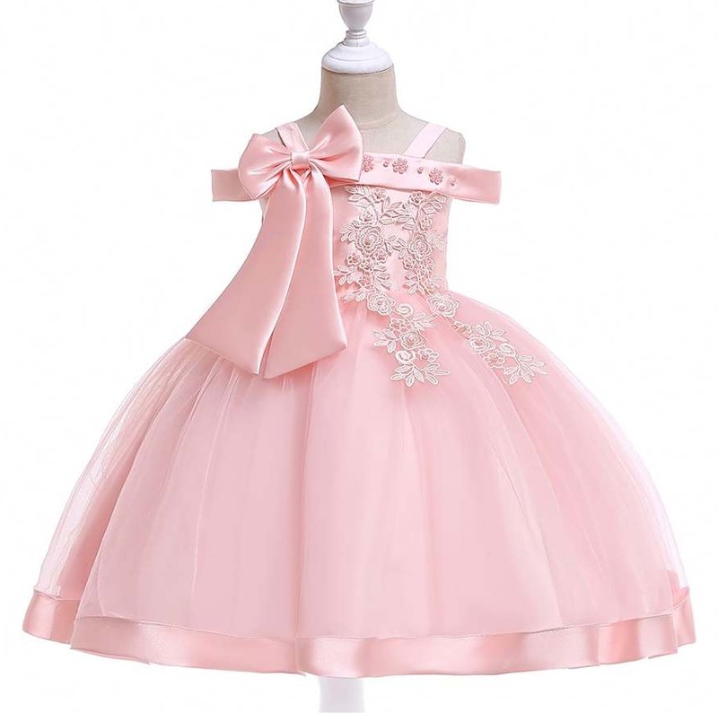 Baige New Fashion Flower Girls Robes Princess Toddler Girls Vêtements Baby Princess Dress Party Birthday Wedding