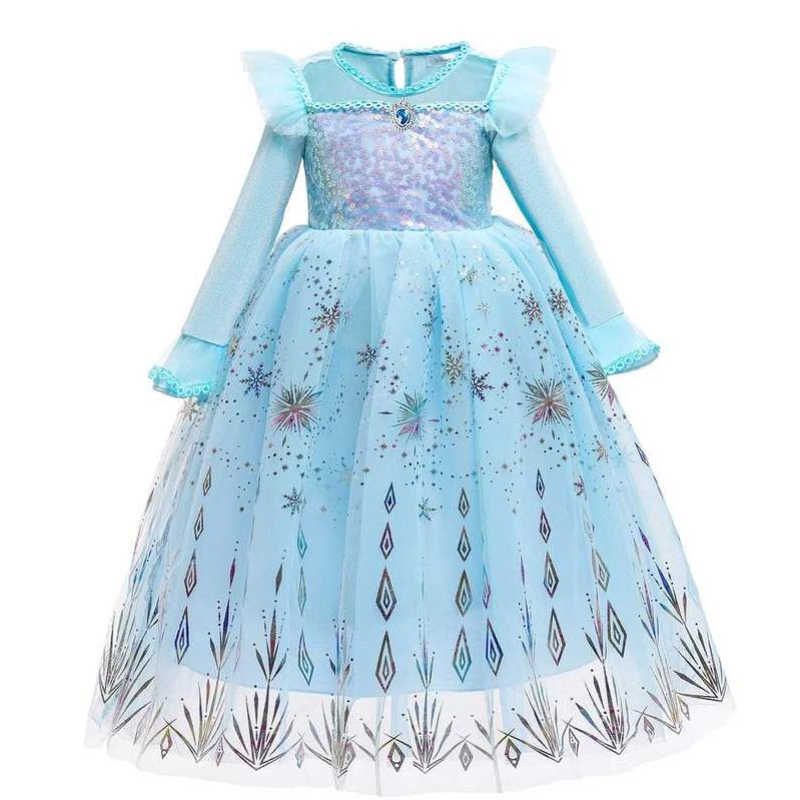 Baige Halloween Costume for Kids Girls \\ 'Princess Robes Carnival Anna Elsa Cosplay Dress Children Party Vêtements