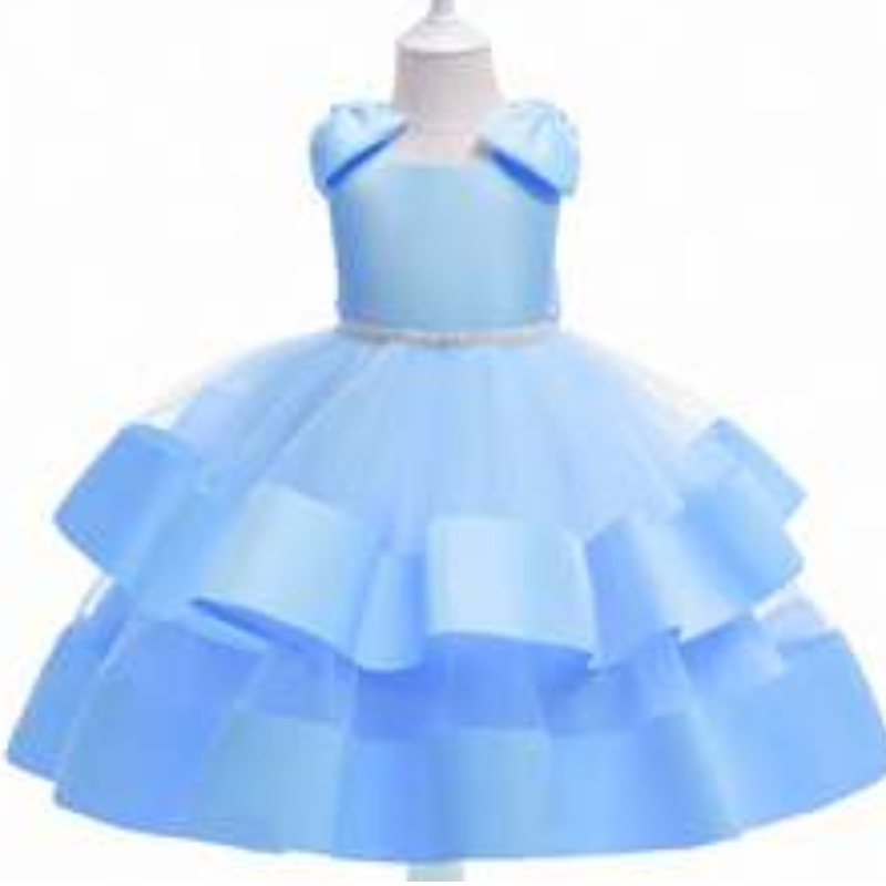 2021 Dernières modèles fille robe bébé Kid Kid Wedding Party Elegant Birthday Robe L5280