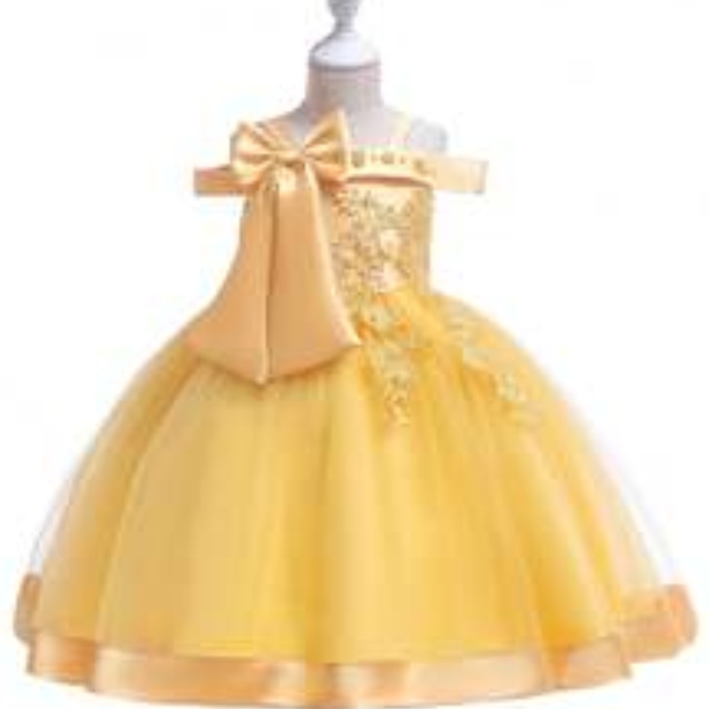 Baige kids robes de mariée images bébé robe de fleur enfants conception de robes l5081