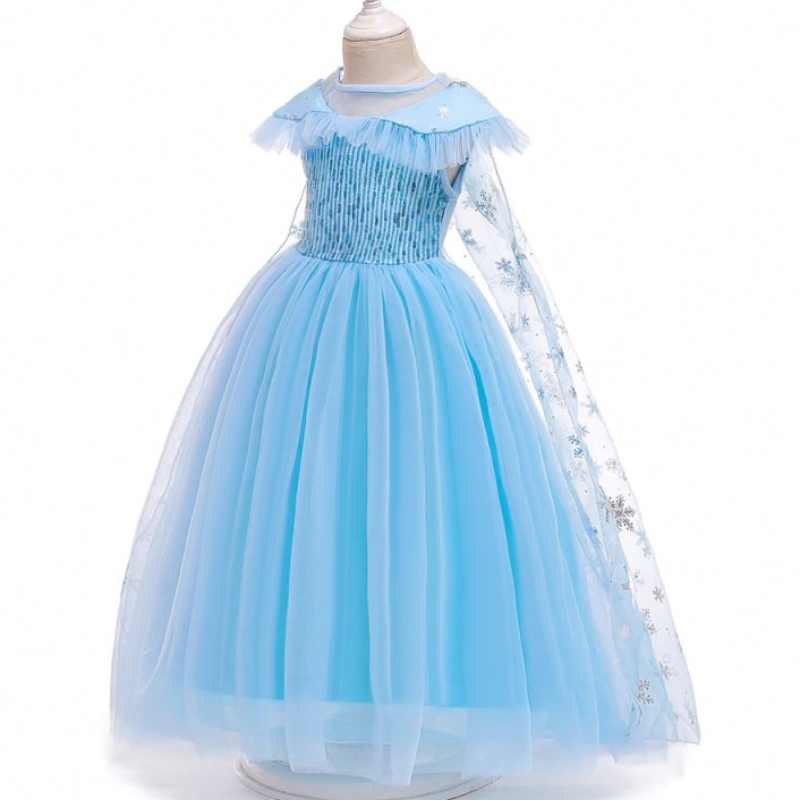 Baige Nouveau produit Costume princesse Kids Masquerade Elsa Anna Fashion Girl Costume Party Robe Girls