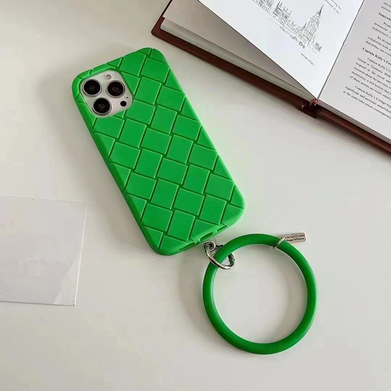 Convient pour le boîtier Apple iPhone 14Max, Bracelet à carreaux tridimensionnel Case de chute complète, boîtier TPU