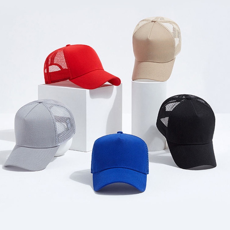 Hip Hop Hat Custom Logo 3D broderie Logo personnalisé Coton Coupure de camionneur de plusieurs couleurs pour sports de plein air