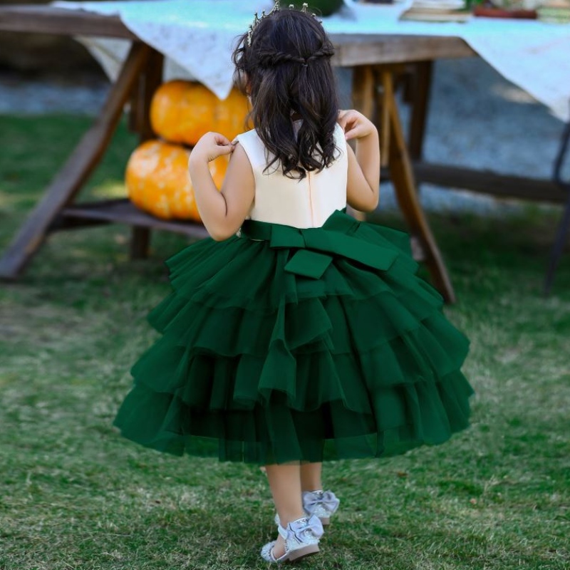 Baige Girls de haute qualité robe tulle mode bébé fille fille robe de fête mignonne robes de fête en bas âge