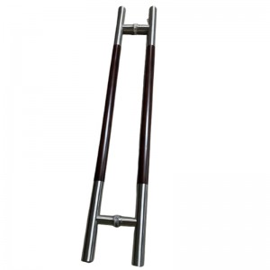 SS-039 Grip de style échelle double face contemporaine Poignée de style échelle double face, poignée de porte en verre en acier inoxydable