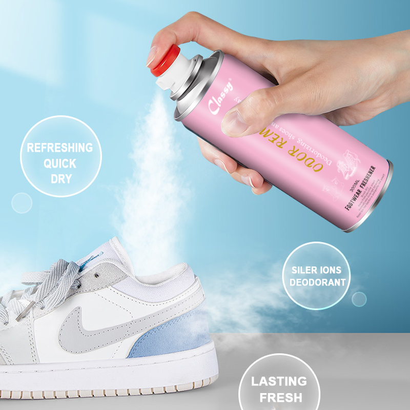Nouvelles chaussures élégantes à haute efficacité Désodorant chaussures de spray de parfum Produit de soins Produit