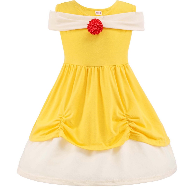 Été pour bébés filles robes princesse deneige Blanche-enfant en tout-petit