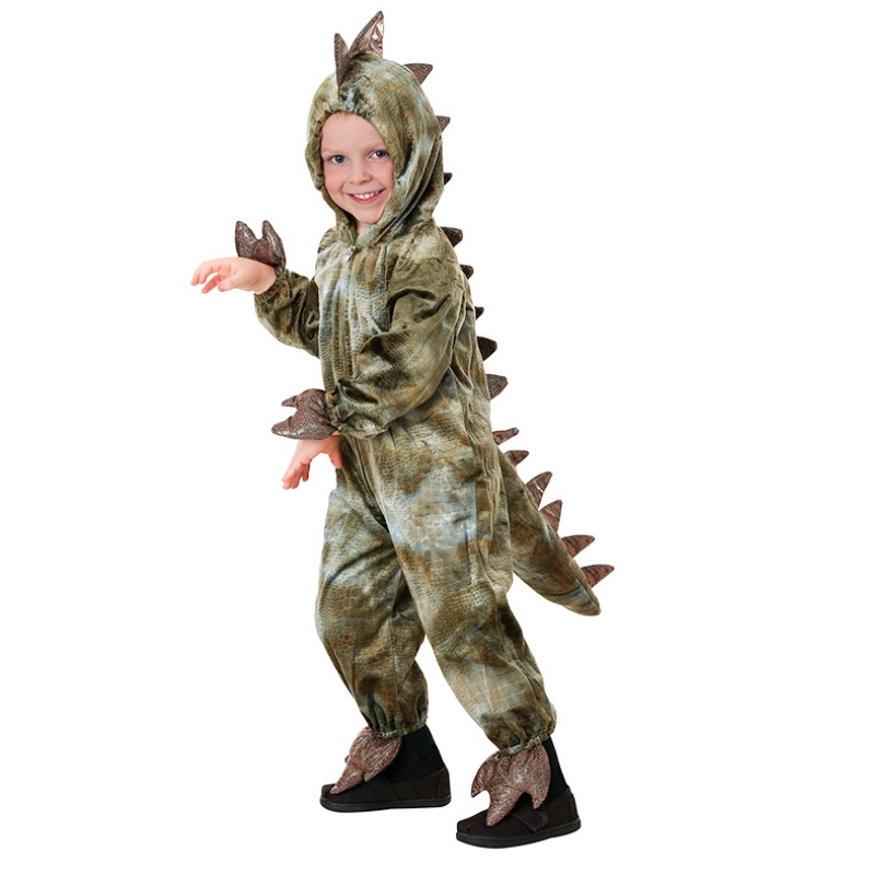 Costume de cosplay de dinosaure de haute qualité pour enfants Party Halloween Tyrannosaurus rex Jumps Cuit pour enfants