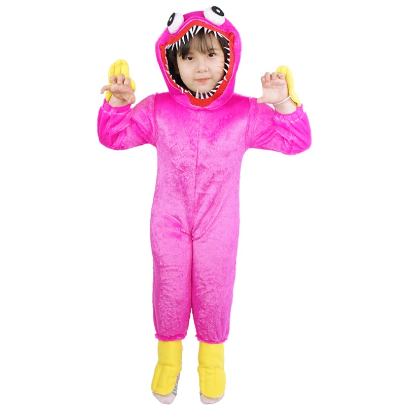 Nouveau design Kids Jumpsuit Poppy Playtime Cosplay Costumes Halloween pour garçons et filles