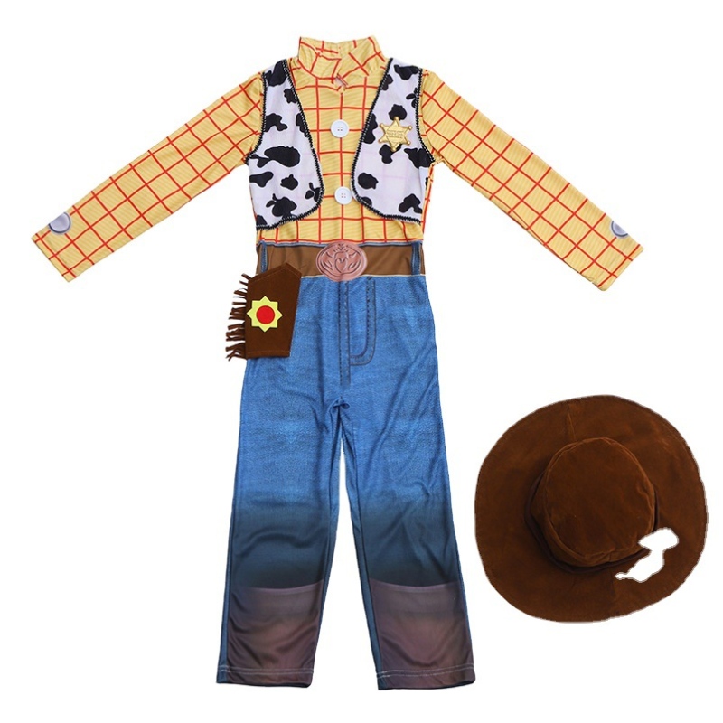 Mode à vente chaude en stock Costume de cowboy western halloween pour 3 à 10 ans garçon