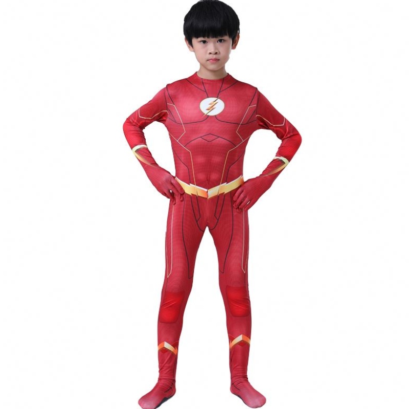 Cool Adults Kids Boys Comic Fantasia Superhero Halloween Carnival Party Tentifit Cosplay The Flash Man