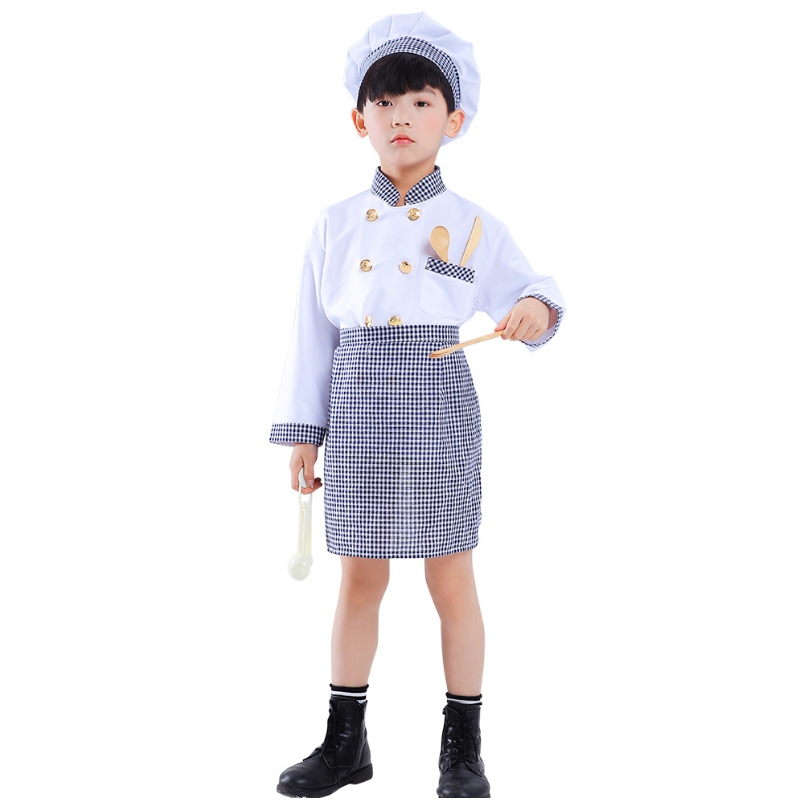 Halloween Costume Chef Play Play Costume Dress up Ensemble avec des accessoires réalistes