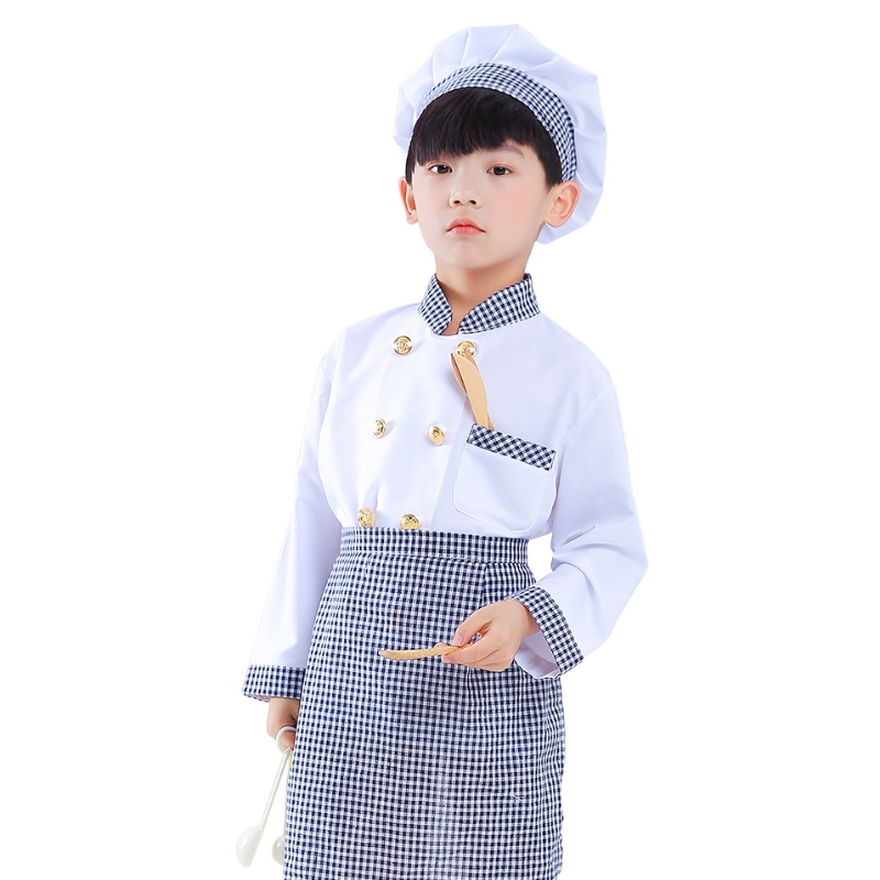 Halloween Costume Chef Play Play Costume Dress up Ensemble avec des accessoires réalistes