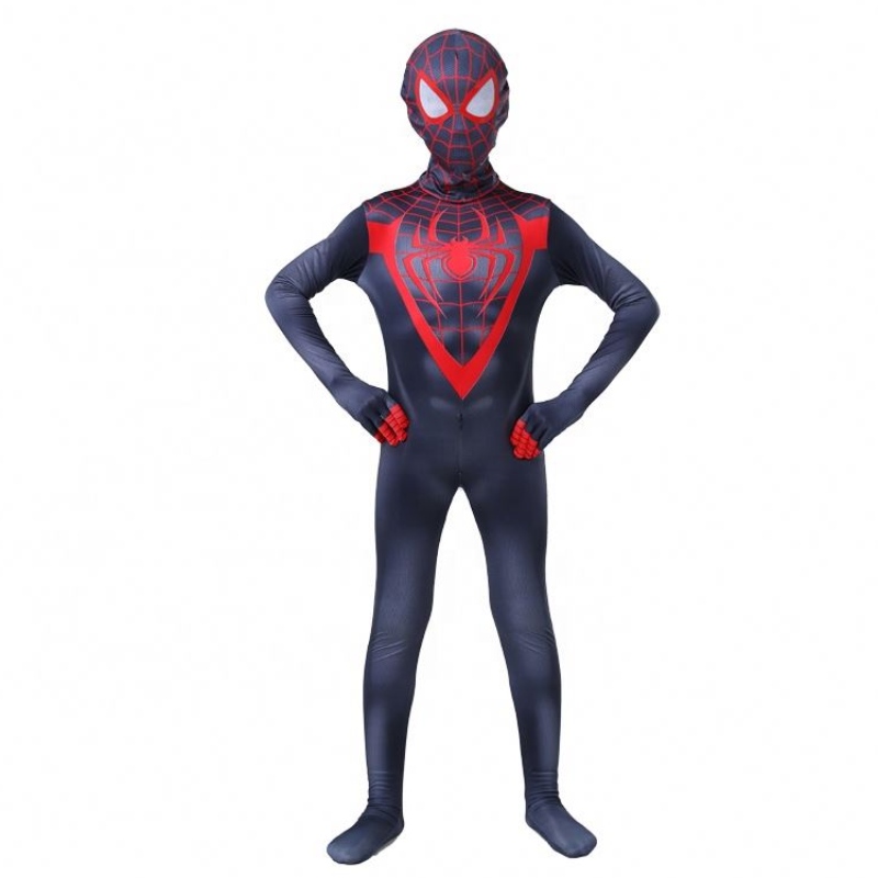 Nouveau style Hot Sale Halloween Black&red for Boys Child TV&Movie Superhero Cosplay Factory Direct Spider Man Costumes de combinaison