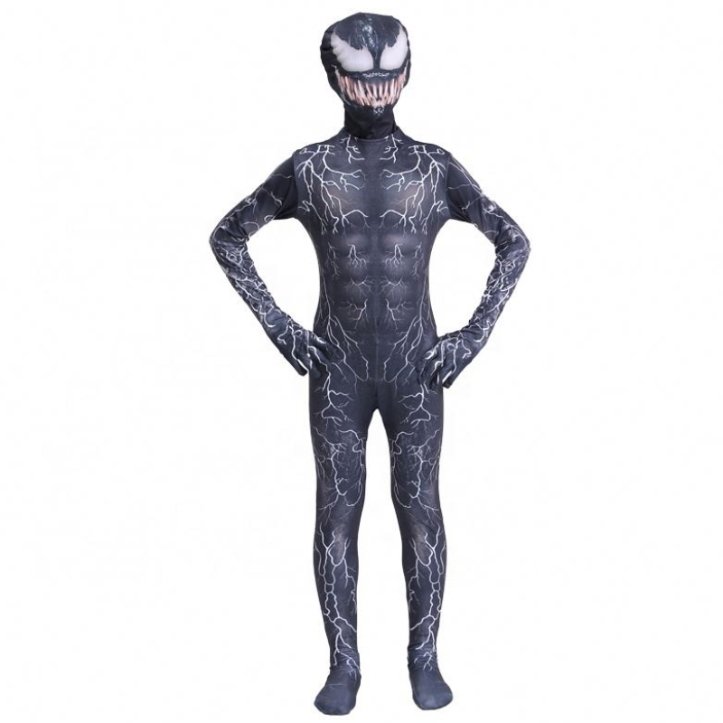 Musclenoir zentai body combinaison adultes super-héros effrayant horreur spiderman halloween cosplay symbiote Venom costumes pour garçons