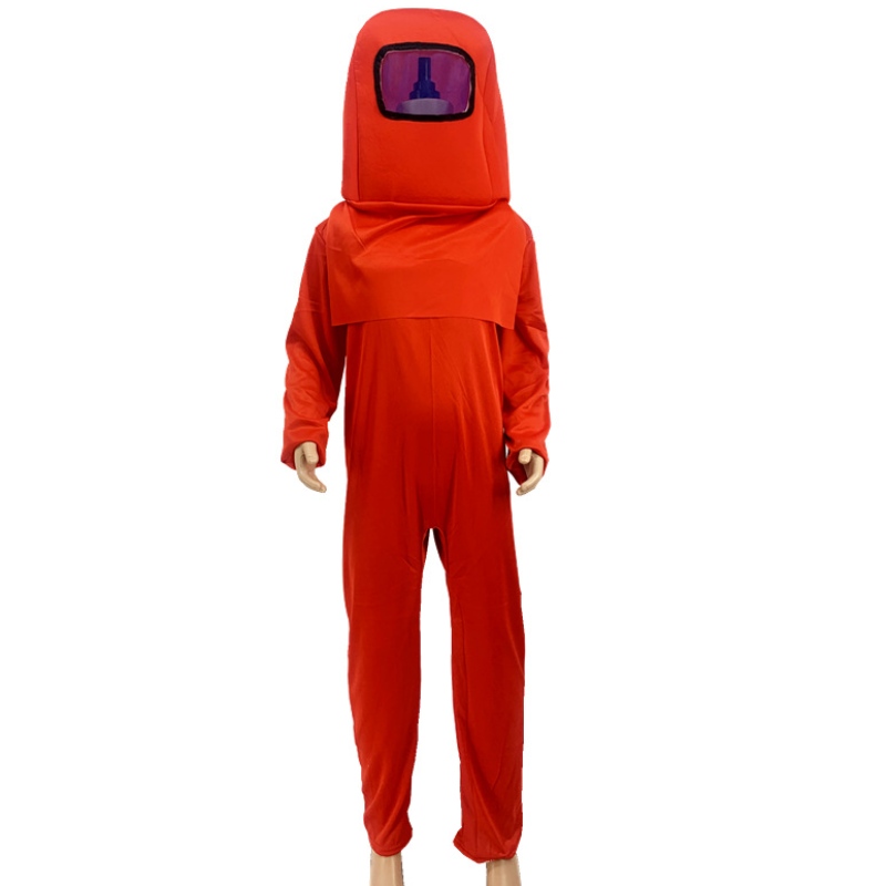 Costume de costume d'astronaute pour enfants combinaison de combinaison bleu rouge