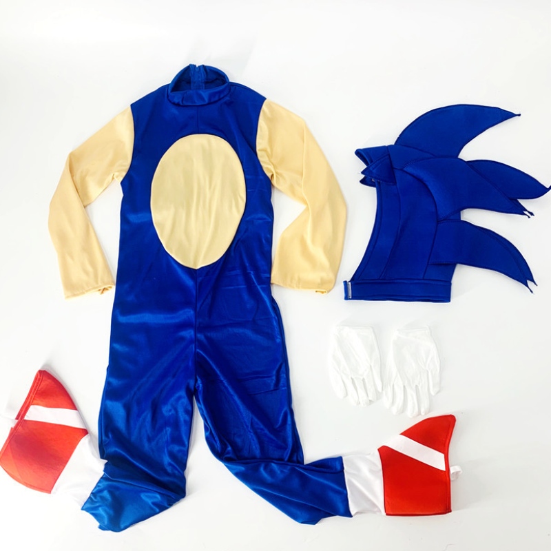 Halloween Deluxe Sonic the Hedgehog Costume Sonic Generations Cosplay Cartoon BodySity