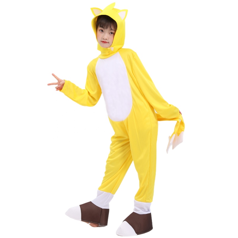 Halloween Party Game Cosplay Children Blue Sonic Jumpsuit Boy Girl Girl Sonic Hedgehog Costume Sonic Costume Kids