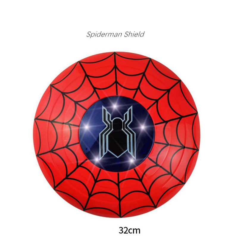 Spiderman Mask Halloween Children Cape Cartoon Anime Anime Toy Launcher Shield Watch