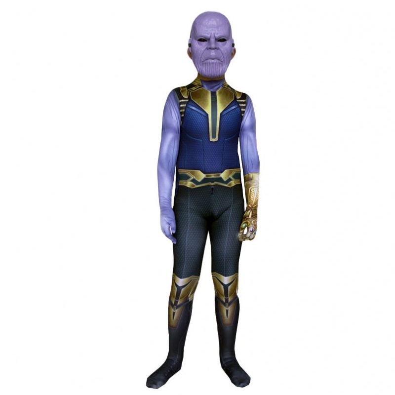 Infinity War Avenger Terre Jugsuit BodySuit Halloween Kids&men Devil Film Film Cosplay Factory Supply Thanos Costume with Mask