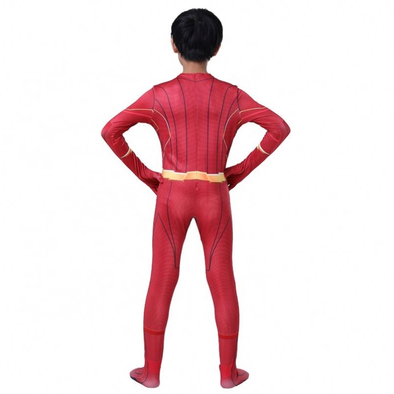 Factory Direct Superhero Tenue Halloween Party Cosplay TV&movie Costume Graps The Flash Man Suits pour les garçons