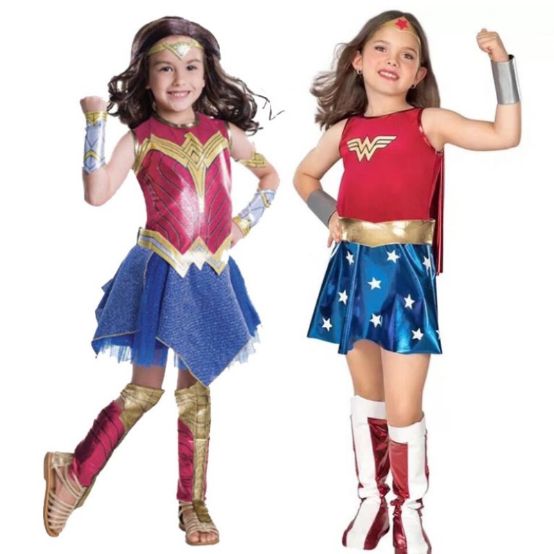 Baige Girls Wonder Woman Costume Halloween Set Princess Party Dress Costume Kids Kids