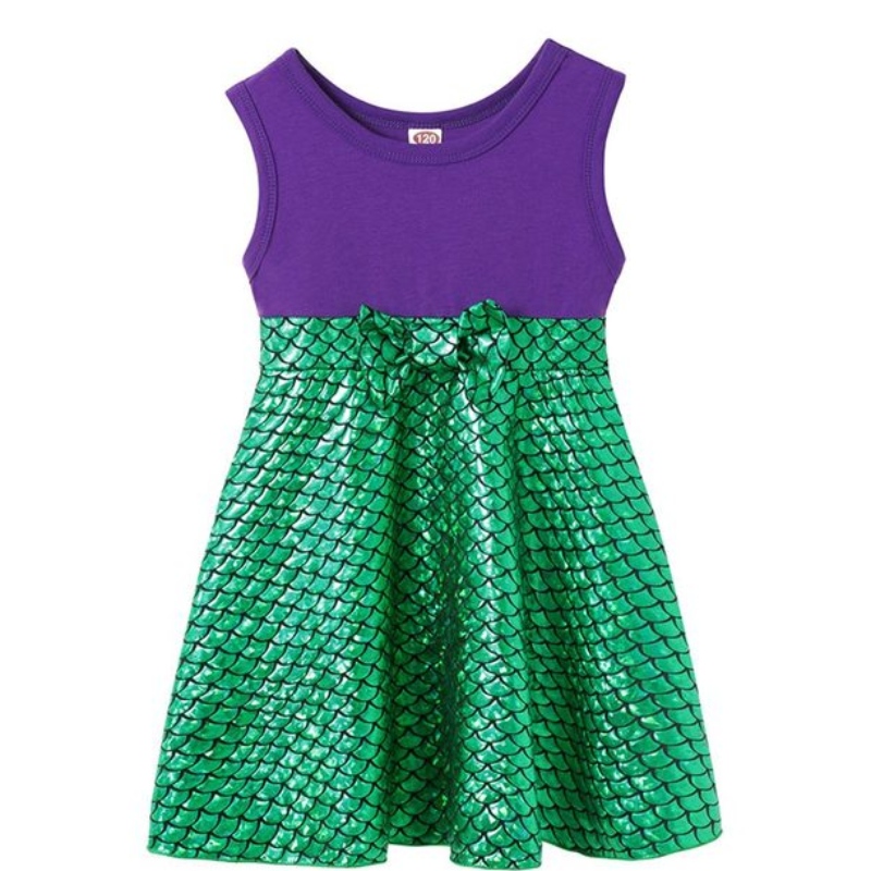 Robe de collection de princesses habillées pour filles elsa&anna fête porter des vêtements en coton doux d'été Summer une ligne robes