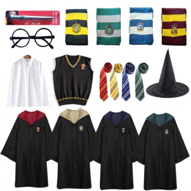 Nouvelle arrivée HARRY COSPlay Costume Kids and Adult Potter Robe pour les costumes de fête d'Halloween