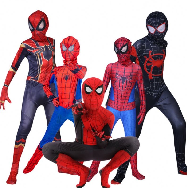 Spider Man Spiderman Costume Fancy Jumps combinais