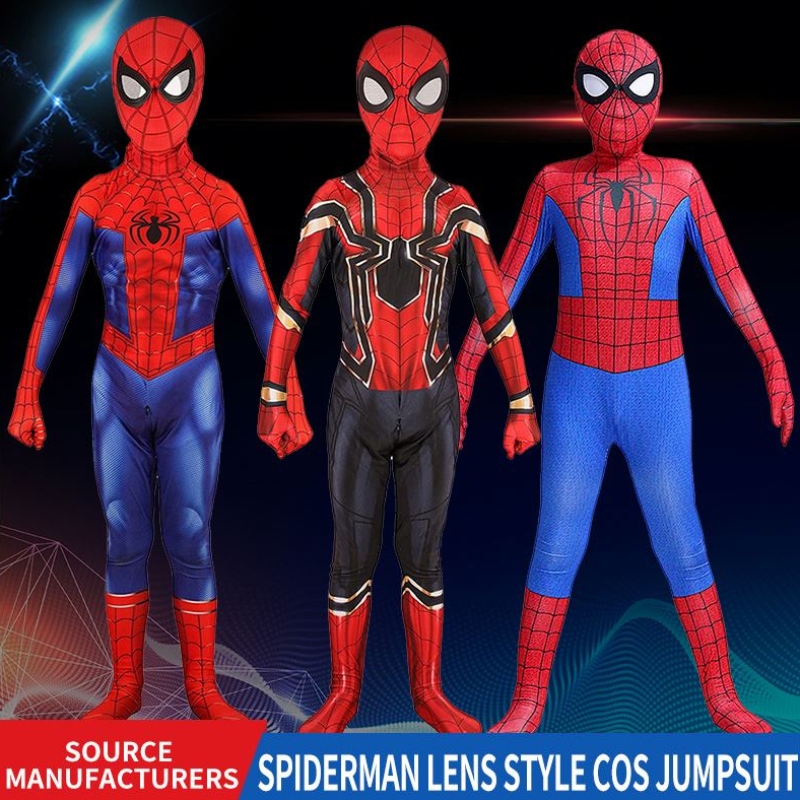 Fournisseurs de costumes d'Halloween Wholesale Spider-Man Costume BodySuit Cosplay Party Clothes Robe