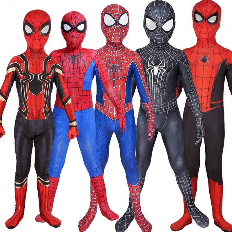 Fournisseurs de costumes d'Halloween Wholesale Spider-Man Costume BodySuit Cosplay Party Clothes Robe