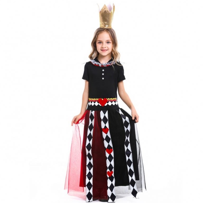 Costumes cinématographiques des enfants Hot Halloween Girls Alice \\'s Adventures in Wonderland The Red Queen Costume