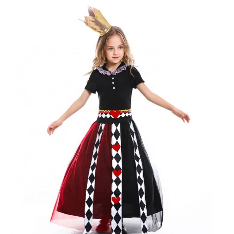 Costumes cinématographiques des enfants Hot Halloween Girls Alice \\'s Adventures in Wonderland The Red Queen Costume