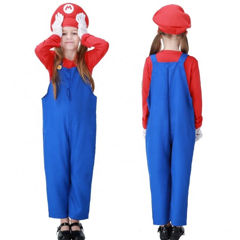 Hot Halloween Cosplay Louis Game Stage Costumes Plombes Plombes Enfant Super Mario Bros Costumes