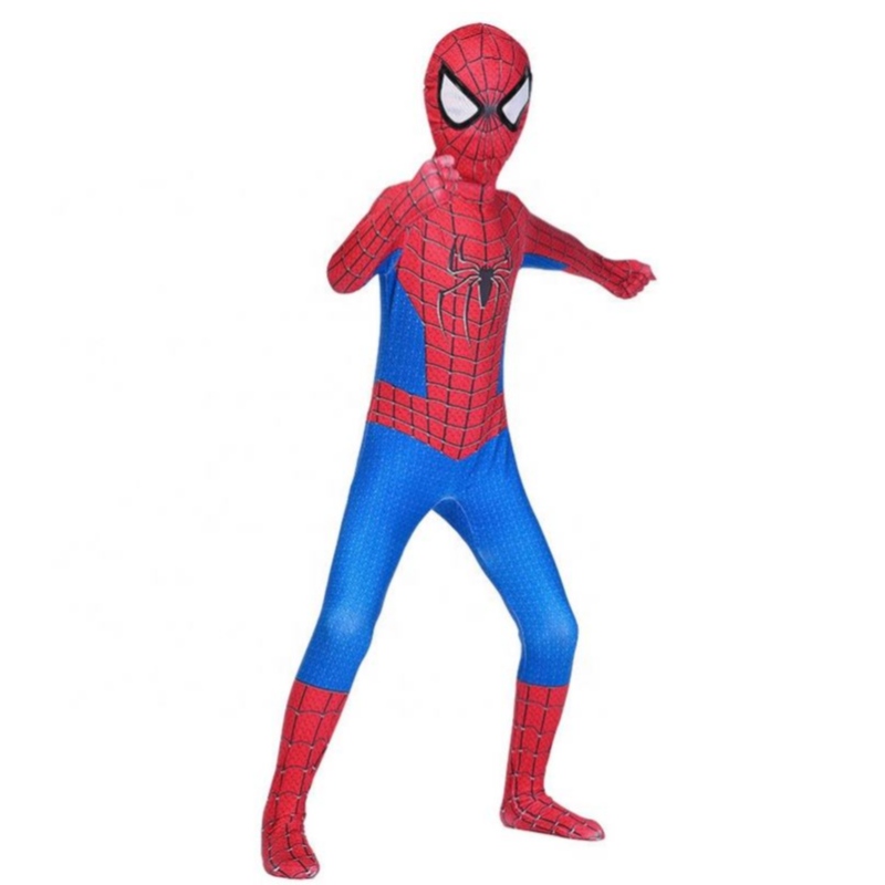 Red Spiderman Jumps Cosplay Costume For Children Vêtements Ensembles Spider Man Suit