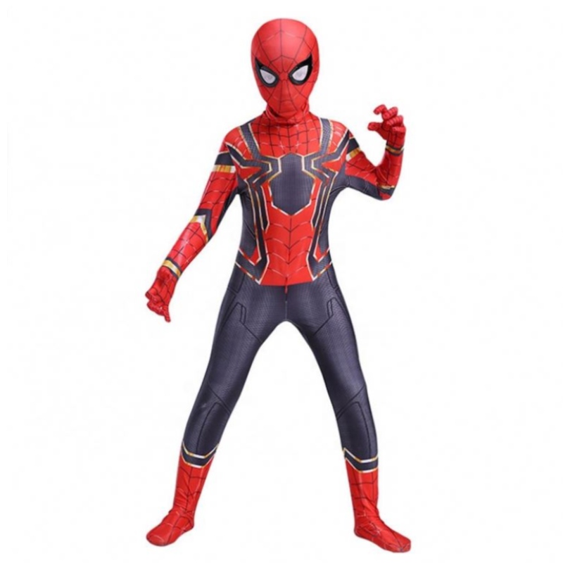 Red Spiderman Jumps Cosplay Costume For Children Vêtements Ensembles Spider Man Suit