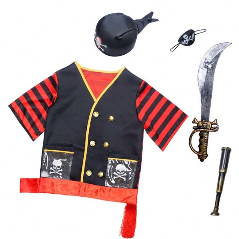 Halloween Kids Deluxe Costume Set Boys Children \\ Sostume de pirate avec accessoires HCBC-016