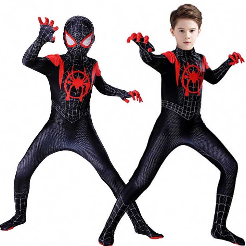 Costume de costume de cosplay TV&Zentai Spiderman Superhero BodySuit Spandex Costume pour les enfants fait sur mesure