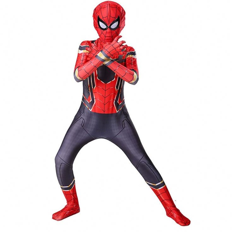 Costume de costume de cosplay TV&Zentai Spiderman Superhero BodySuit Spandex Costume pour les enfants fait sur mesure