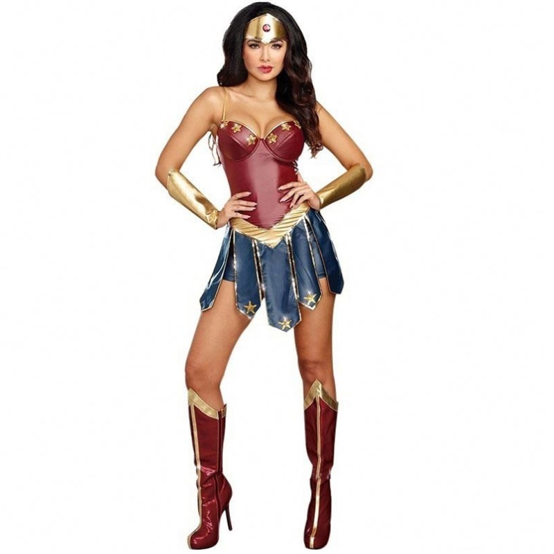 2021 Party Sexy Wonder Woman Halloween Costume pour adulte