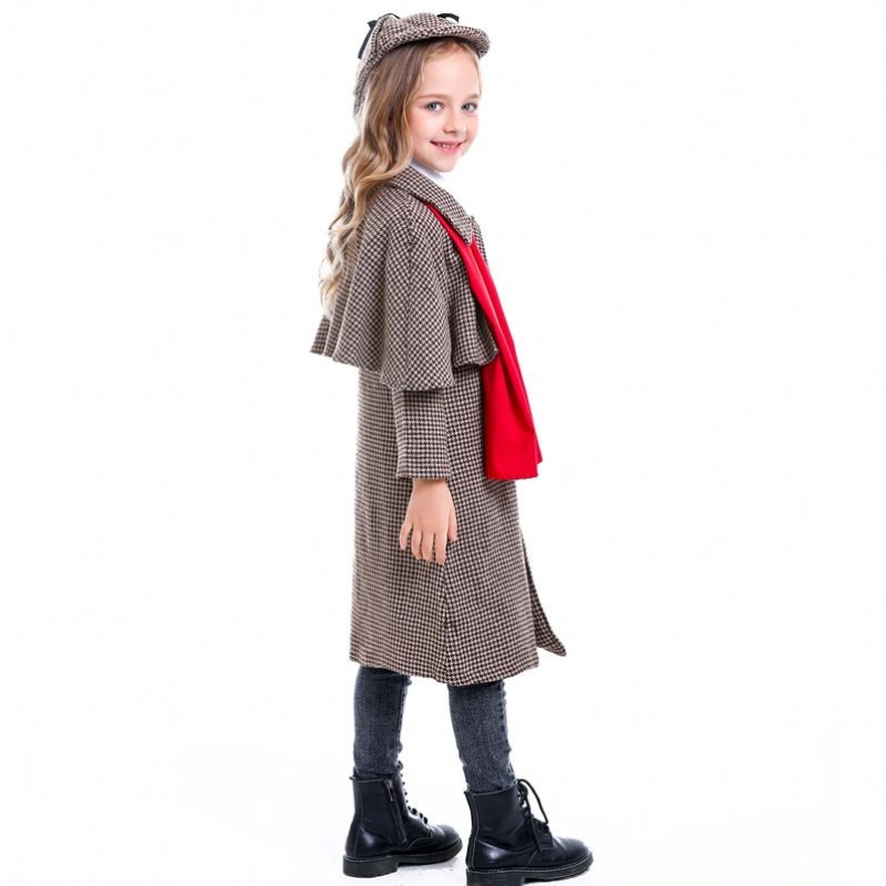 Girl Boy Detective Sherlock Holmes Play Sherlock Holmes Costume pour childhcbc-012