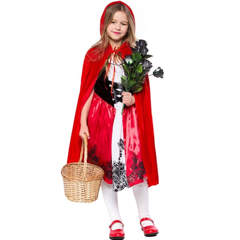 Girls Kids Halloween Costume Little Red Riding Hood pour les filles DGHC-087