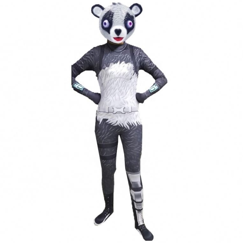 New Fancy Factory Direct Hot Sale Cuddle Team Leader Jumpsuit Female Skull Trooper BodySit pour adultes Fort Nite Cosplay Costume