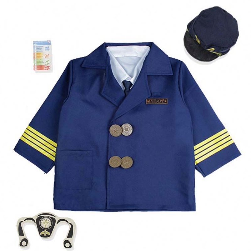 Boy Halloween Dress Up Set Kids Pilot Costume avec accessoires HCBC-006