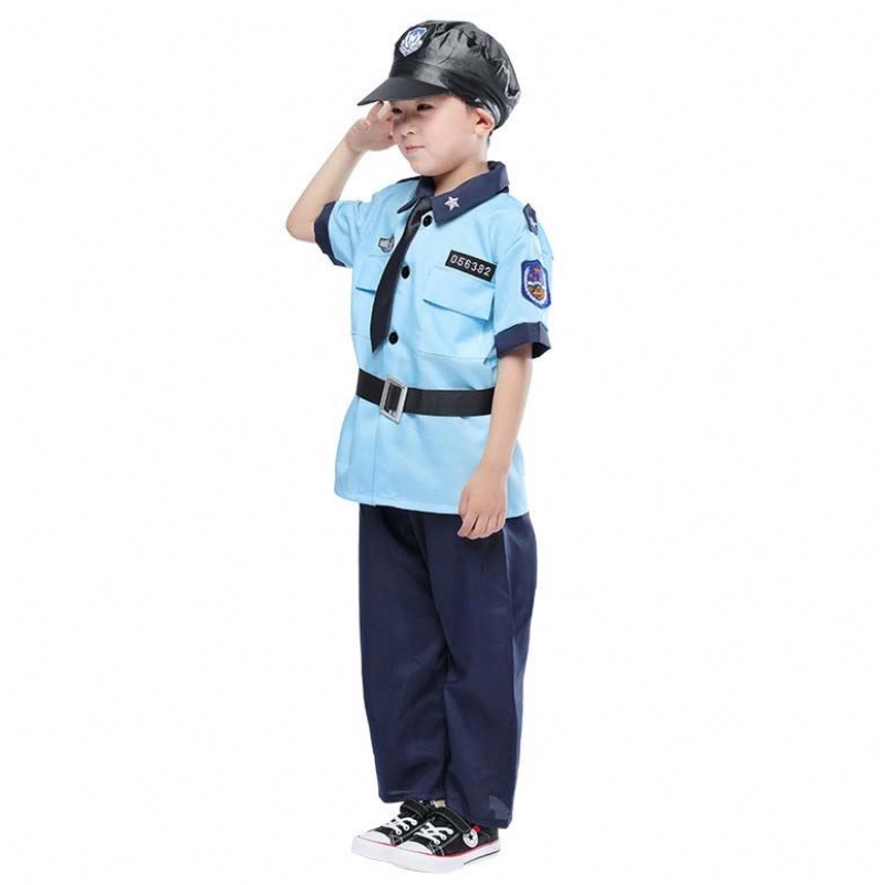 Halloween Dress Up Policeman Pretend Play Set Kids Police Costume pour garçons HCBC-005