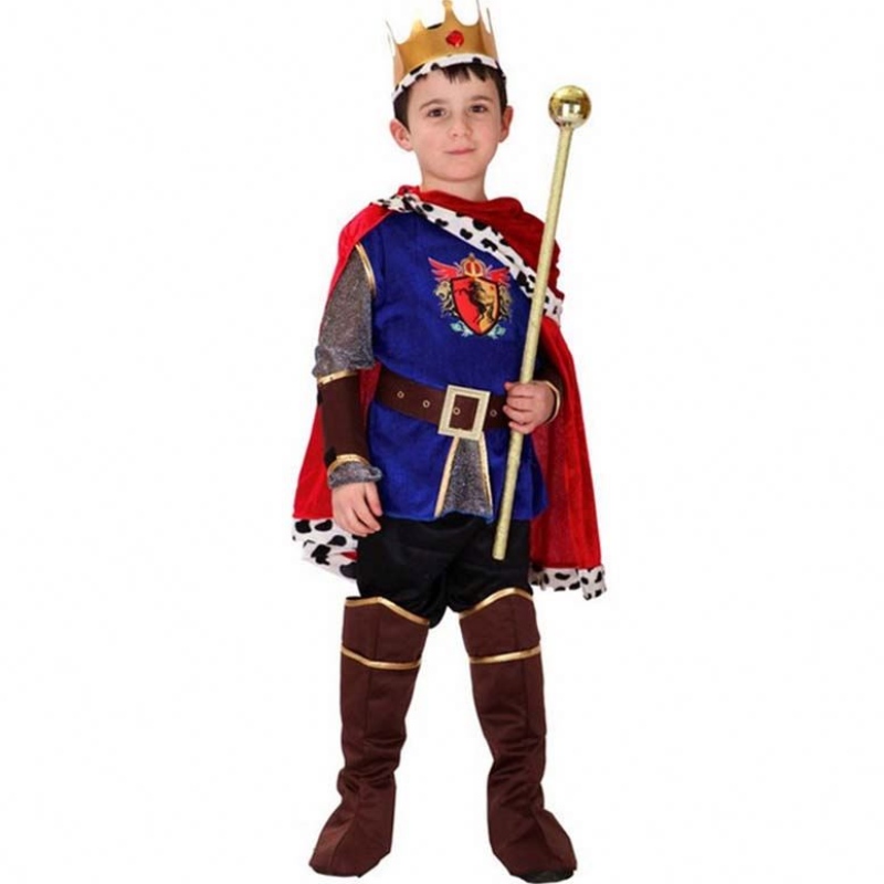 Halloween Party Fancy Dishot Up Knight Carnival Warrior Prince King Costume pour garçons HCBC-021