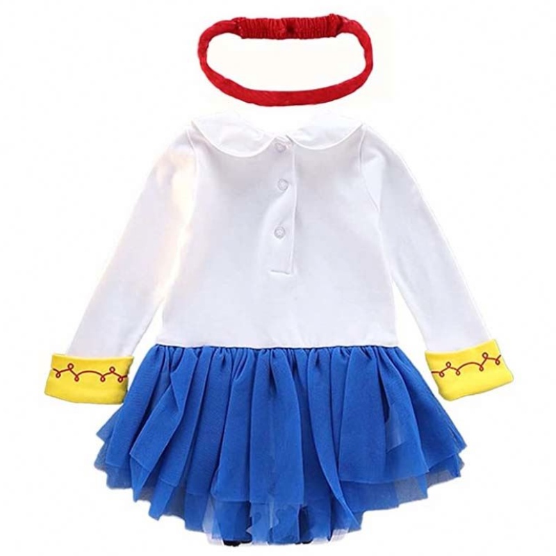 Halloween Birthday Party Tenues de fantaisie Baby Girl Princess Costumes Cowgirl RAIPER AVEC BANDBAND HCTS-004